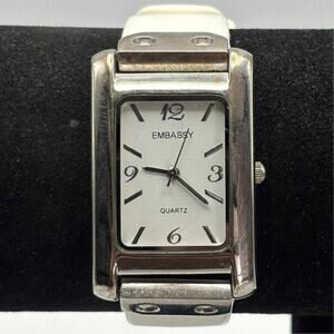 White & Silver Embassy Men's Watch